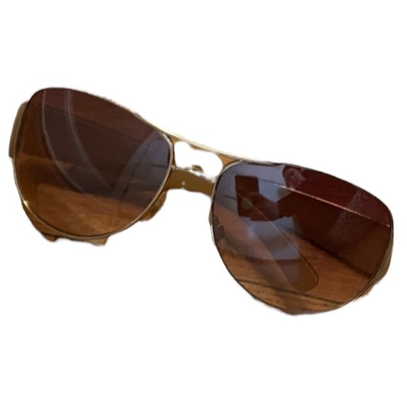 Nine West Sunglasses gold and tan - Picture 1 of 4